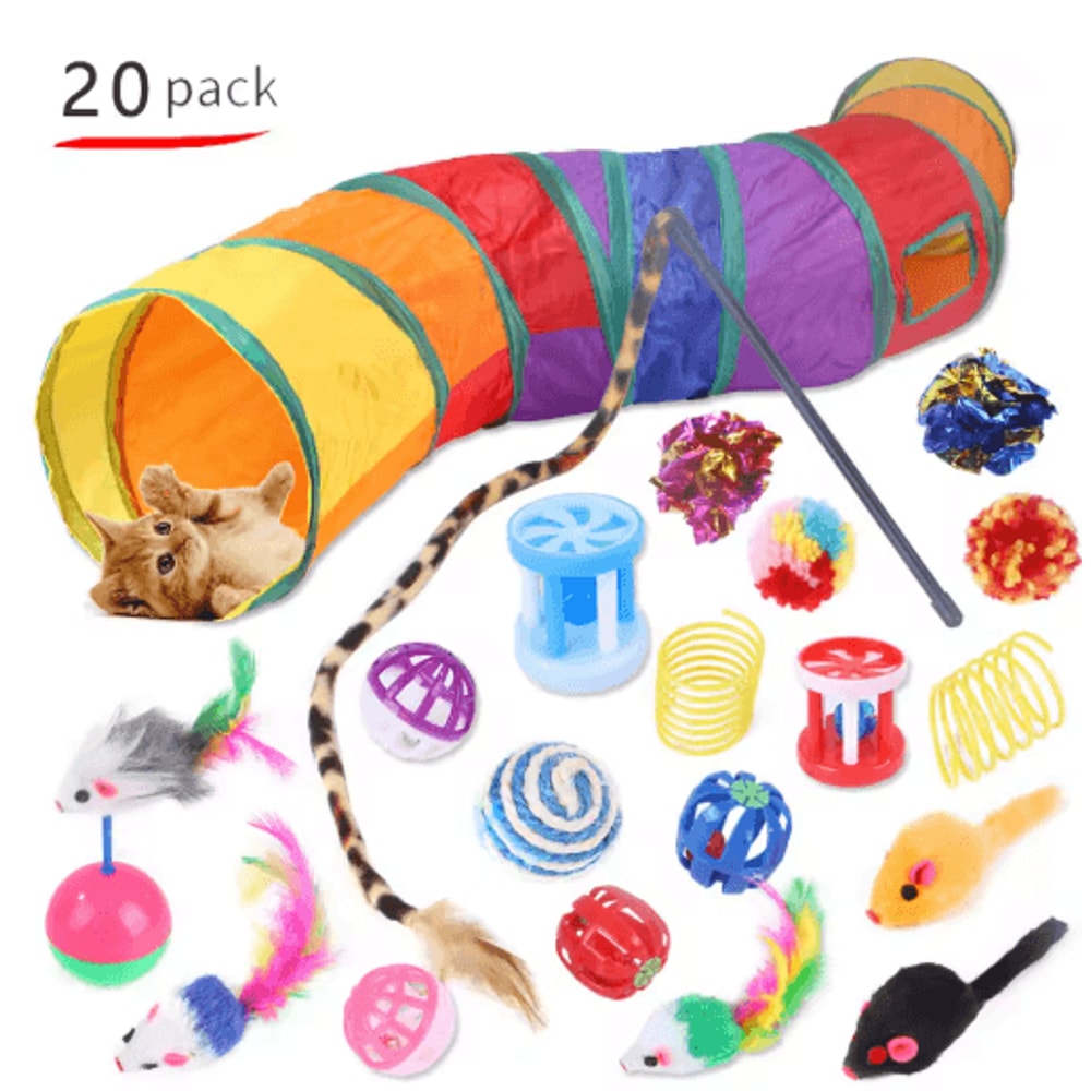 Play Paws 1224 Piece Interactive Cat Toy Variety Set 3