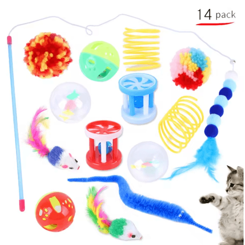 Play Paws 1224 Piece Interactive Cat Toy Variety Set 5