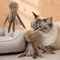 Fluffy Hunt Faux Rabbit Fur Cat Kicker Toy For Interactive Play 0