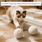 Interactive Silent Wool Ball Cat Toy With Teaser Stick For Boredom Relie 3