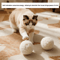 Interactive Silent Wool Ball Cat Toy With Teaser Stick For Boredom Relie 3