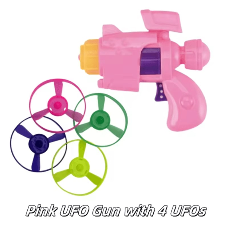 Flying Disc Launcher Cat Toy Set With 4 Discs For Interactive Training And Exercise 3