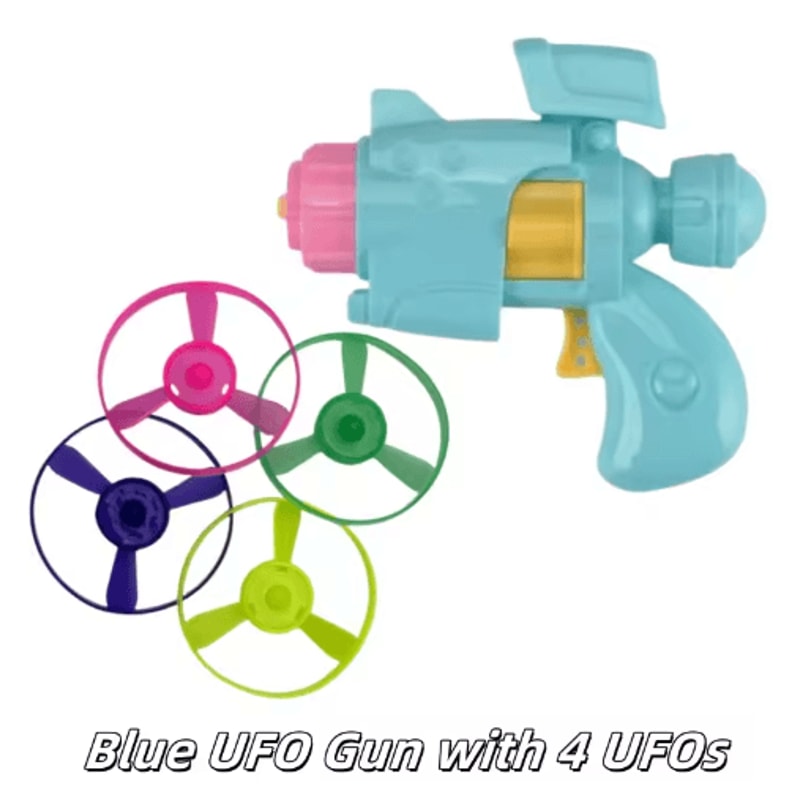 Flying Disc Launcher Cat Toy Set With 4 Discs For Interactive Training And Exercise 4