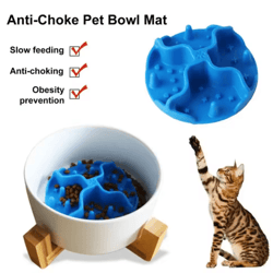 silicone slow feed licking mat for cats with strong suction cup
