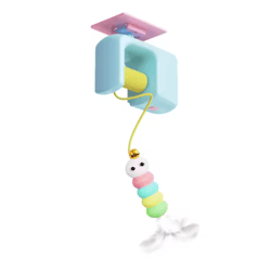 sky hunt automatic flying bird cat toy with hanging door design