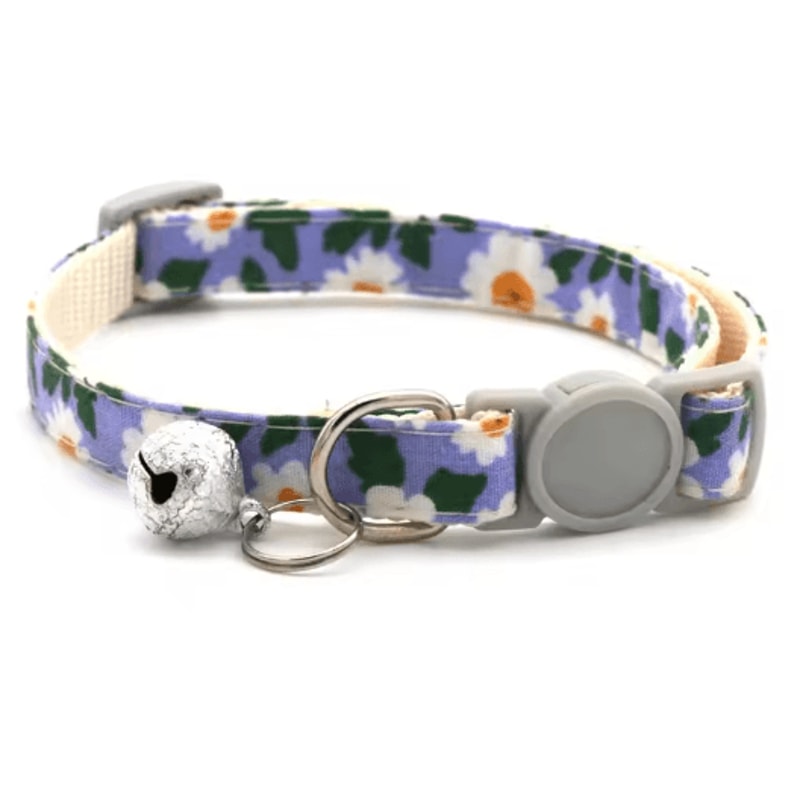 Daisy Charm Adjustable Pet Bandana Collar For Cats Small Dogs 1