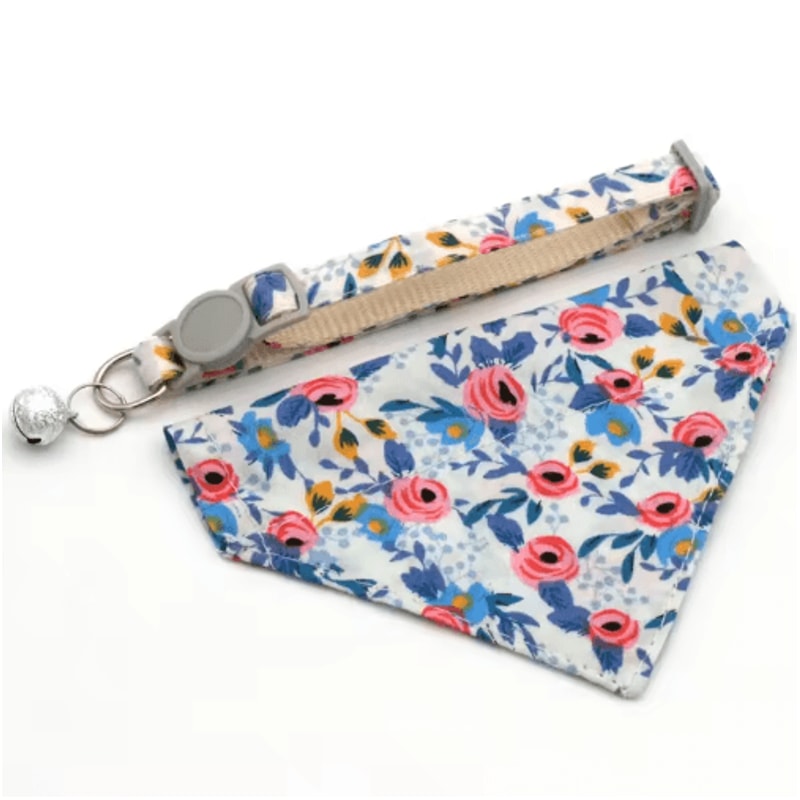 Daisy Charm Adjustable Pet Bandana Collar For Cats Small Dogs 3