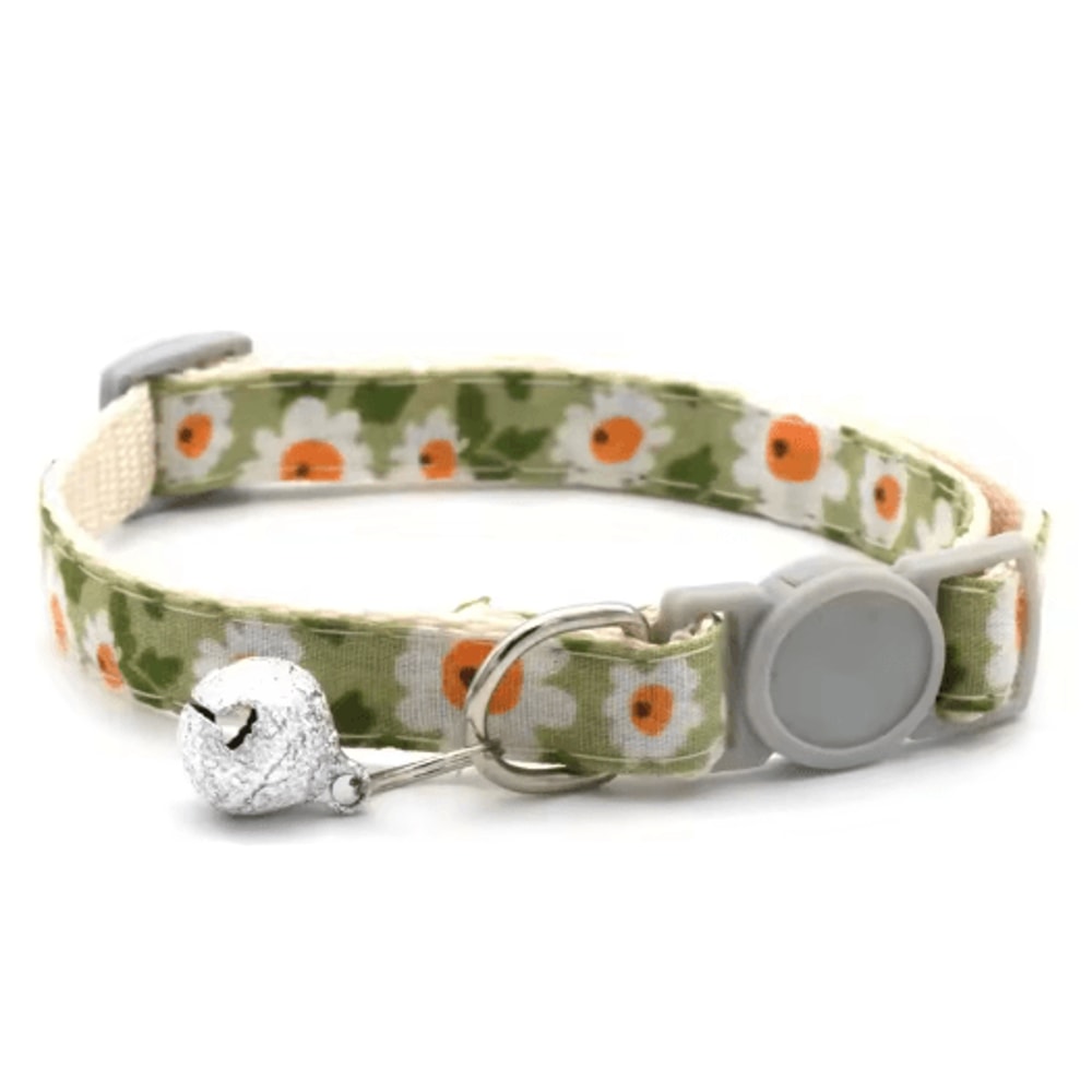Daisy Charm Adjustable Pet Bandana Collar For Cats Small Dogs 8
