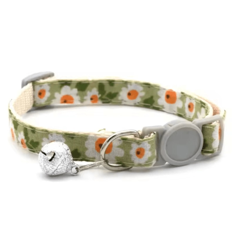 Daisy Charm Adjustable Pet Bandana Collar For Cats Small Dogs 8