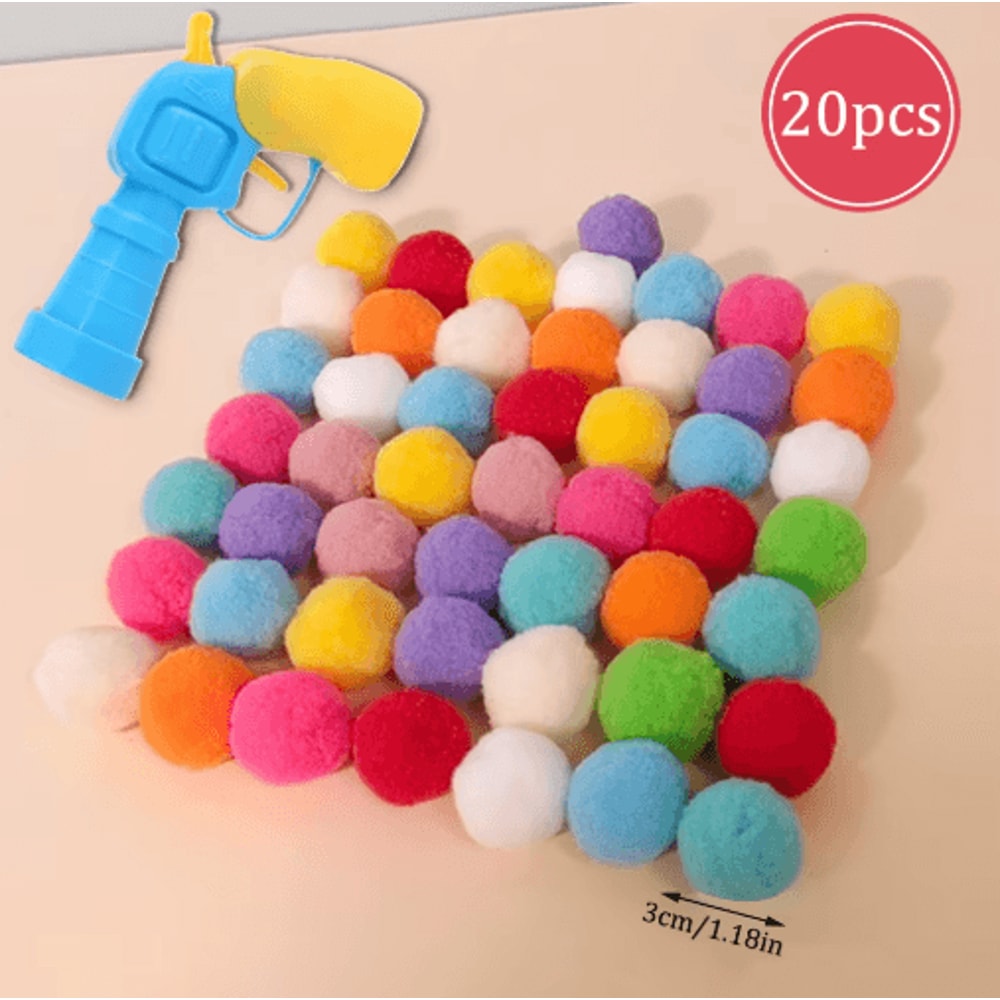 Interactive Cat Ball Launcher Toy With Plush Teaser And Bounce Ball Fun 0