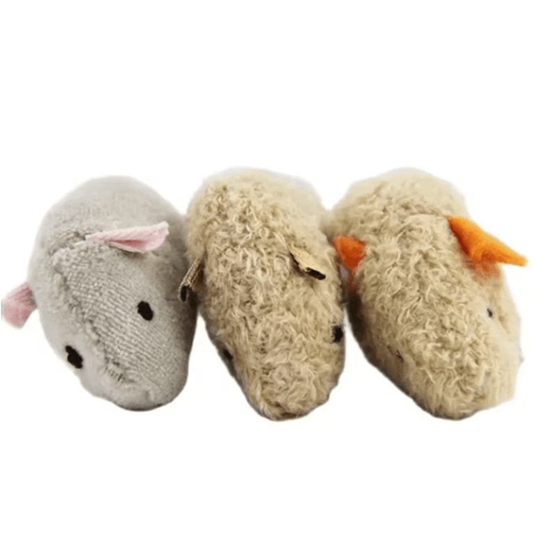 3Piece Plush Mouse Cat Toy Set For Interactive Play And Hunting Fun 4