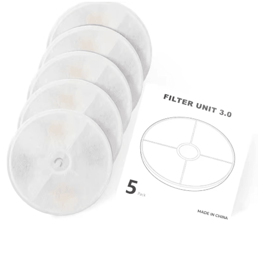 PETKIT Water Fountain Replacement Filters 5Pack For Cleaner And Healthier Pet Hydration 5
