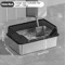 KEMORELA XL Stainless Steel Cat Litter Box With Lid And High Sides 2