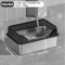 KEMORELA XL Stainless Steel Cat Litter Box With Lid And High Sides 2