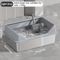 KEMORELA XL Stainless Steel Cat Litter Box With Lid And High Sides 3