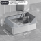 KEMORELA XL Stainless Steel Cat Litter Box With Lid And High Sides 4