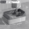 KEMORELA XL Stainless Steel Cat Litter Box With Lid And High Sides 6
