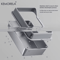 KEMORELA XL Stainless Steel Cat Litter Box With Lid And High Sides 11