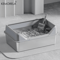 KEMORELA XL Stainless Steel Cat Litter Box With Lid And High Sides 0