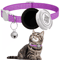 Reflective Cat Collar With Air Tag Holder And QR ID Tag For Dual Pet Protection 1