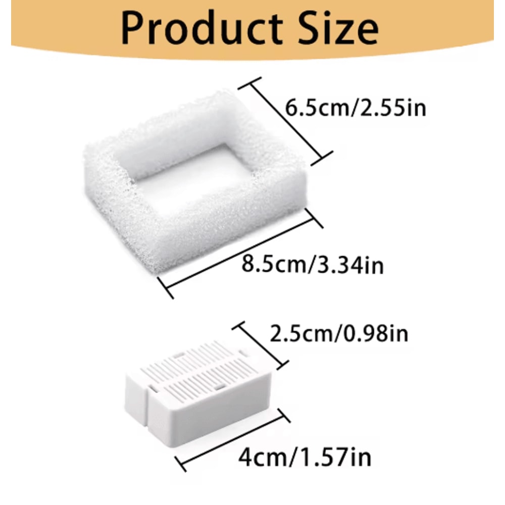 Cat Water Fountain Replacement Filter Set With Carbon And Foam Filters 5