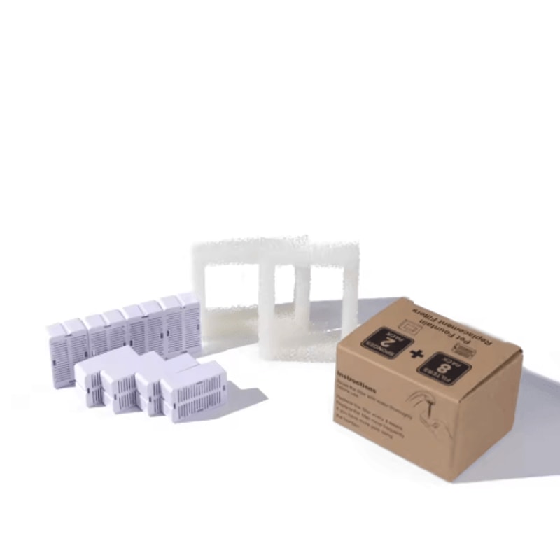 Cat Water Fountain Replacement Filter Set With Carbon And Foam Filters 6