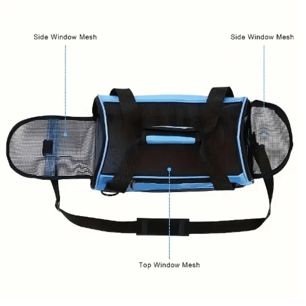 Portable Mesh Pet Carrier Bag For Cats And Small Dogs 9
