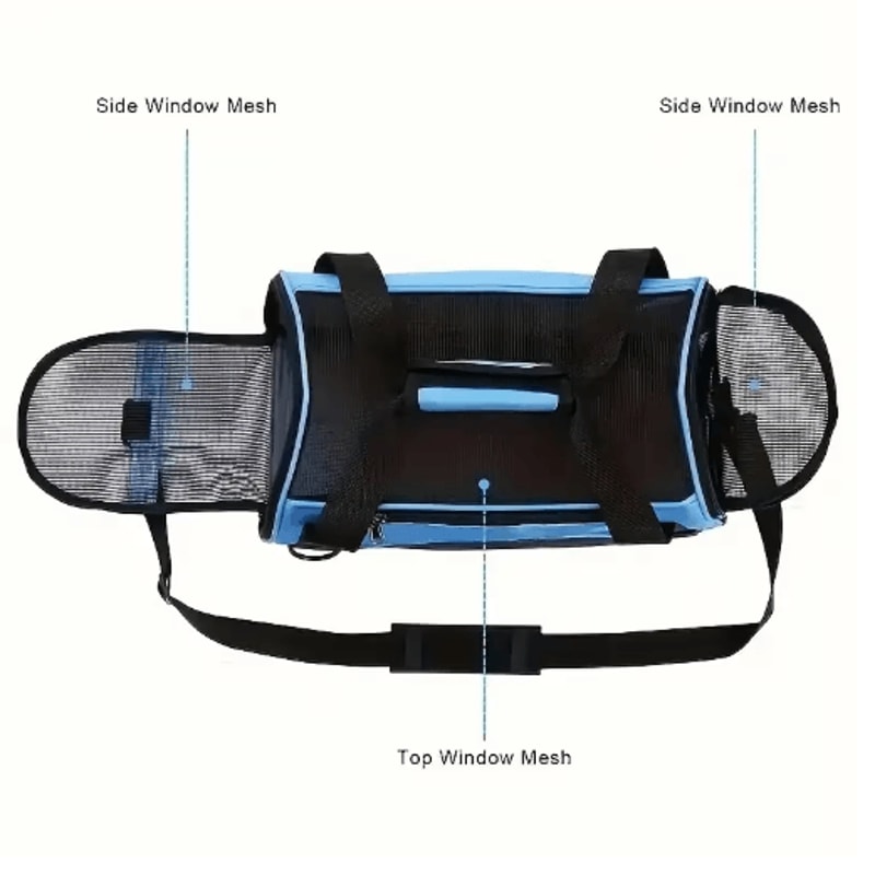 Portable Mesh Pet Carrier Bag For Cats And Small Dogs 9