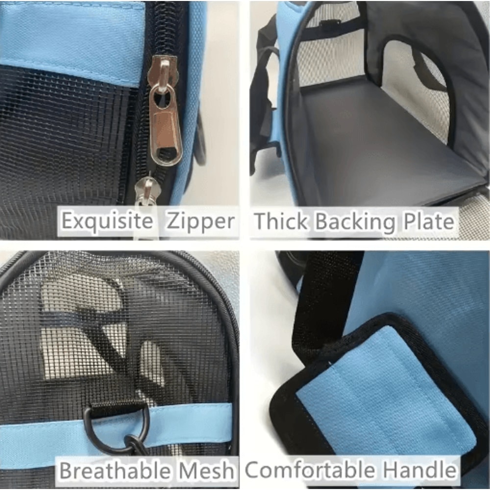 Portable Mesh Pet Carrier Bag For Cats And Small Dogs 10