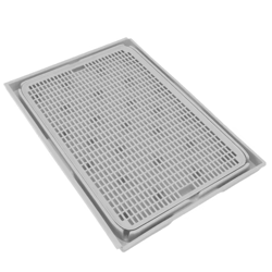 double layer cat litter mat with anti-slip base for easy cleanup