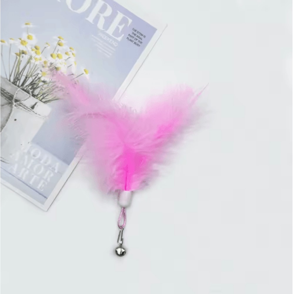 Feather Bell Replacement Heads For Cat Teaser Wands 3 To 10 Pack 4