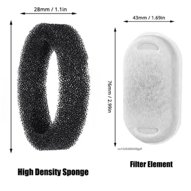 Activated Carbon Cat Water Fountain Filters For Stainless Steel Pet Water Dispensers 7