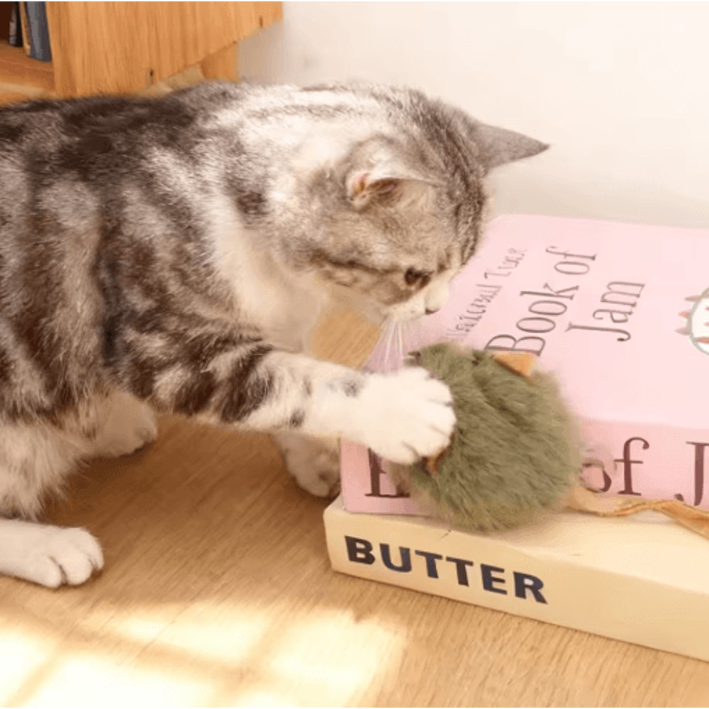 Interactive Plush Mouse Cat Toy With Realistic Squeaky Design 7
