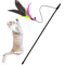 Interactive Cat Teaser Wand With Feather And Bell For Active Play 0