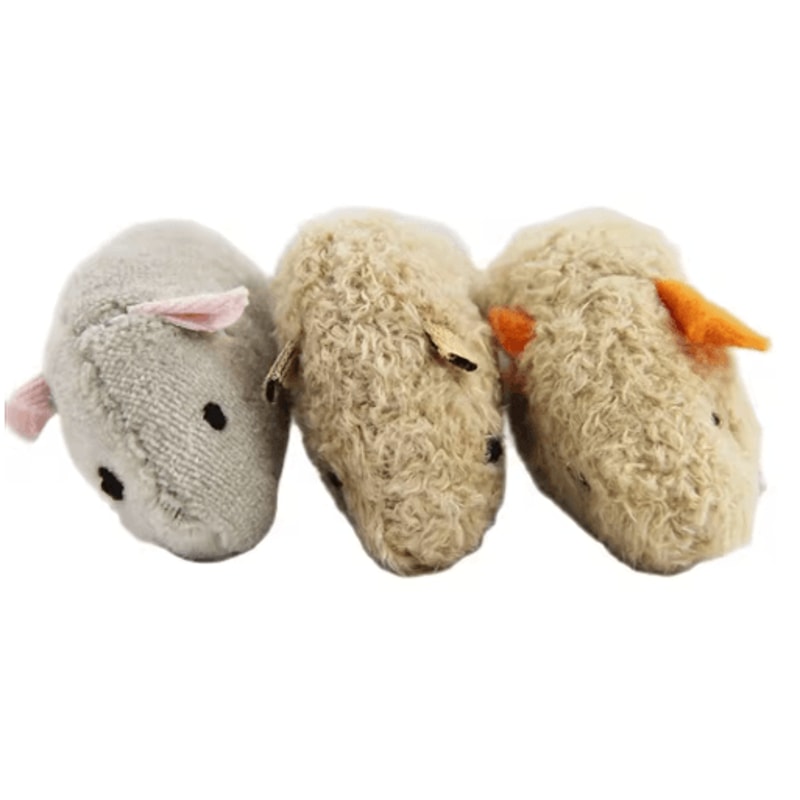 3Piece Plush Mouse Cat Toy Set For Interactive Hunting And Play 4