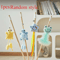 Wooden Cat Teaser Wand With Bell Interactive BiteResistant Toy For Active Cats 1