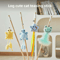 Wooden Cat Teaser Wand With Bell Interactive BiteResistant Toy For Active Cats 0