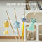 Wooden Cat Teaser Wand With Bell Interactive BiteResistant Toy For Active Cats 0