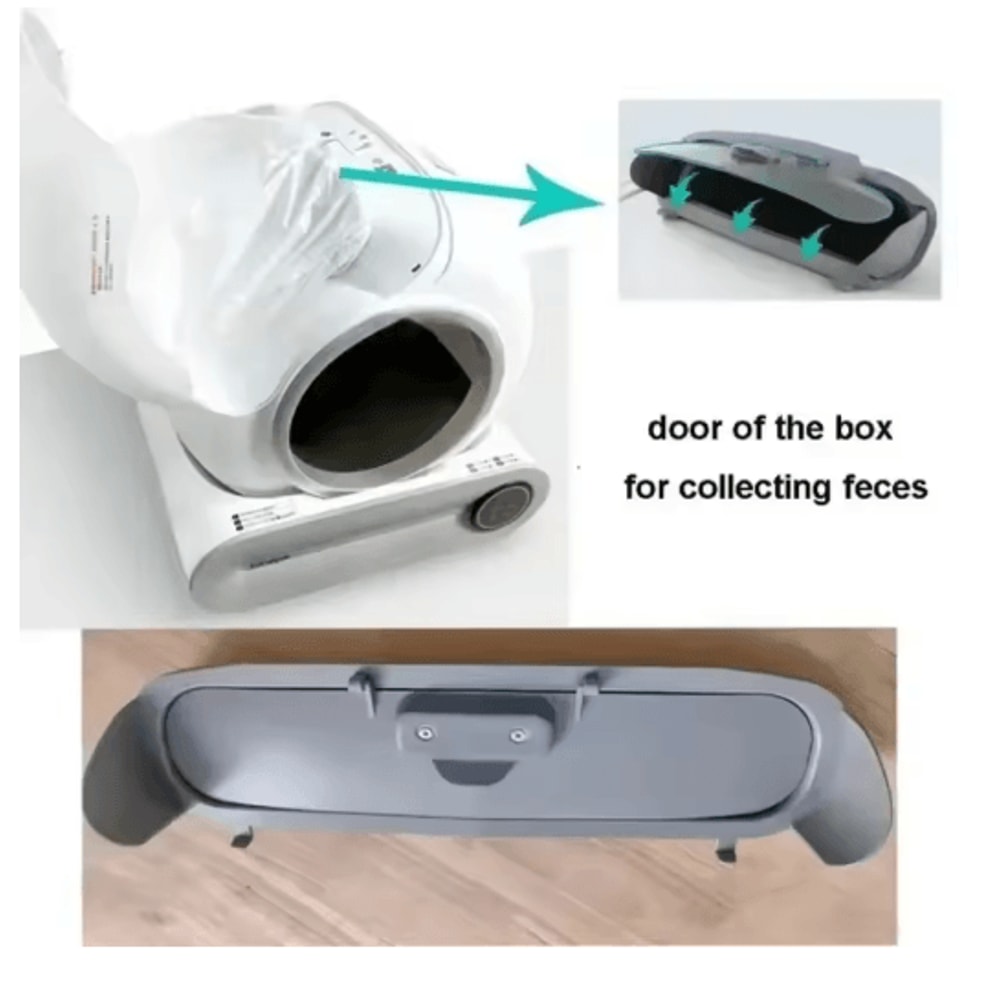 TONEPIE Automatic Cat Litter Box Replacement Accessories Filter Vent Screen Trash Bag Bin Compone 6