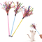 Colorful Soft Tube Cat Wand Interactive Teaser Stick For Indoor Cats And Kittens 0