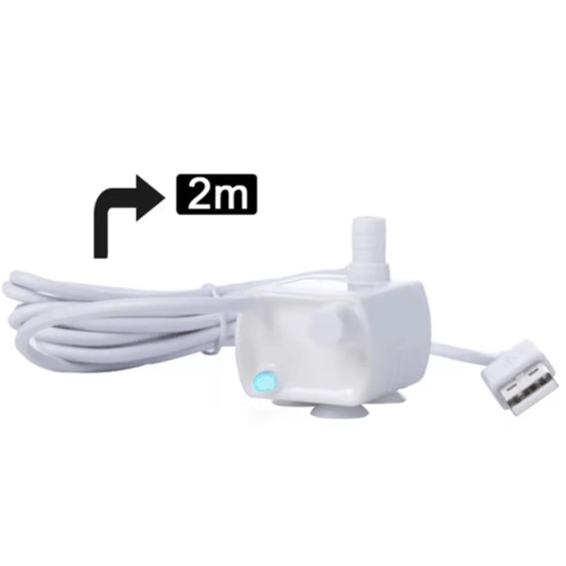 USB Pet Fountain Water Pump With LED Light Replacement Motor For Cat Water Dispensers 3