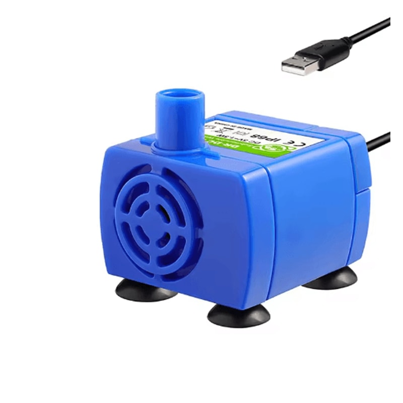 USB Pet Fountain Water Pump With LED Light Replacement Motor For Cat Water Dispensers 5