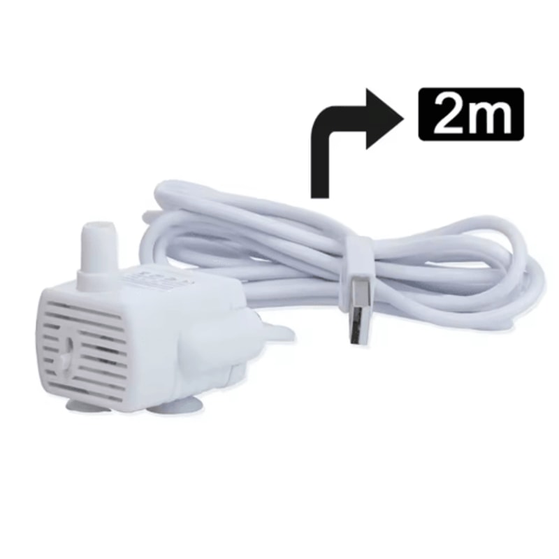 USB Pet Fountain Water Pump With LED Light Replacement Motor For Cat Water Dispensers 6