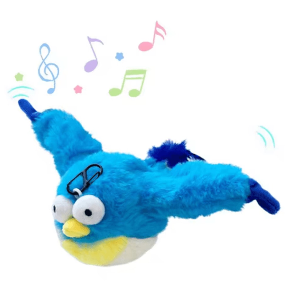 Interactive Flapping Bird Cat Toy With Catnip Chirping Flying Bird For Active Indoor Cats 1