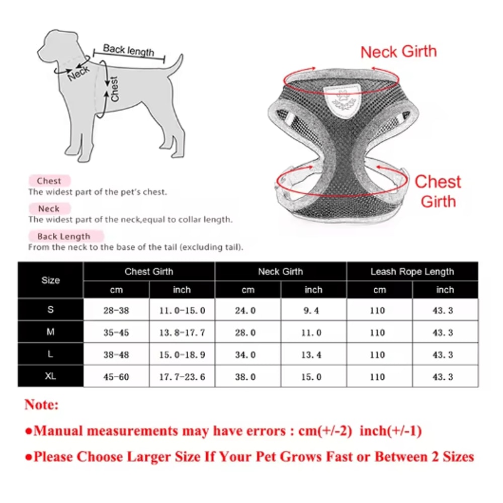EscapeProof Reflective Cat Harness Leash Set Adjustable Safety Vest For Cats And Small Dogs 5