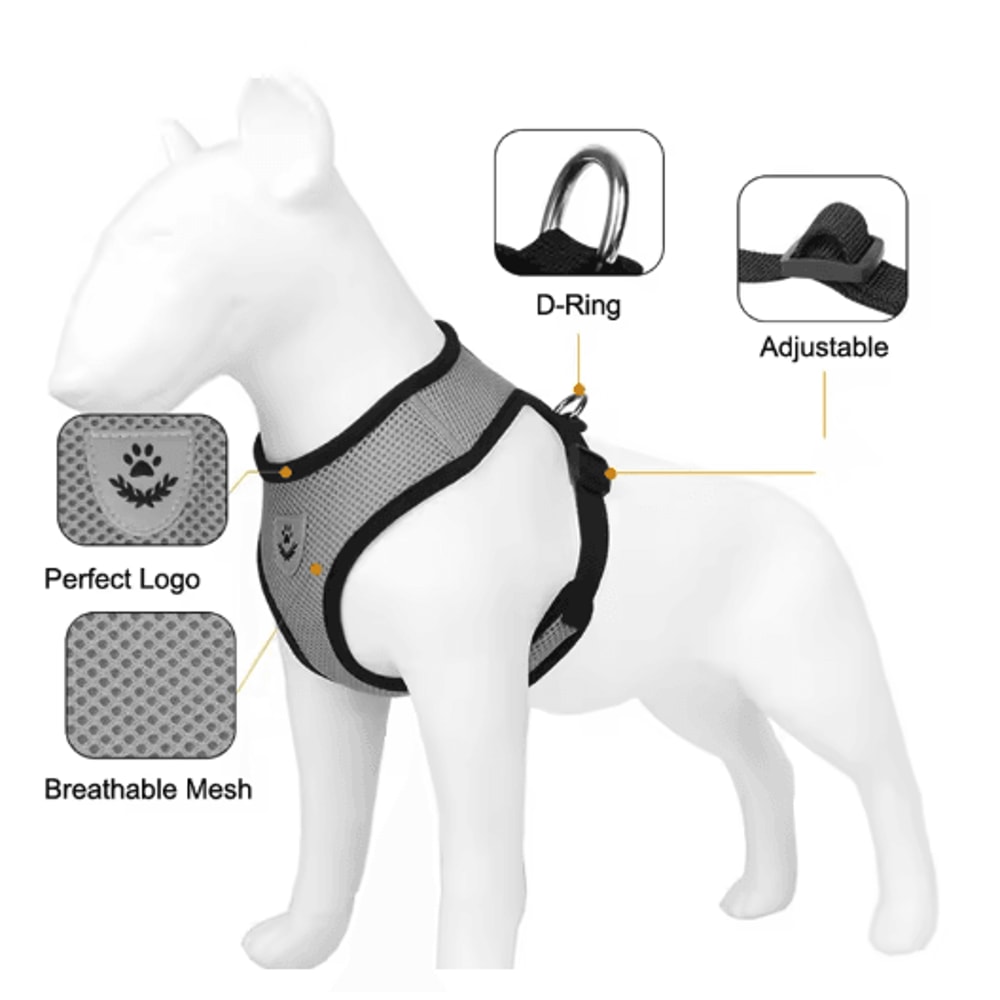 EscapeProof Reflective Cat Harness Leash Set Adjustable Safety Vest For Cats And Small Dogs 7