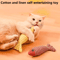 3PCS Fish Catnip Kicker Toy Set Interactive Chew Exercise Toys For Indoor Cats 5