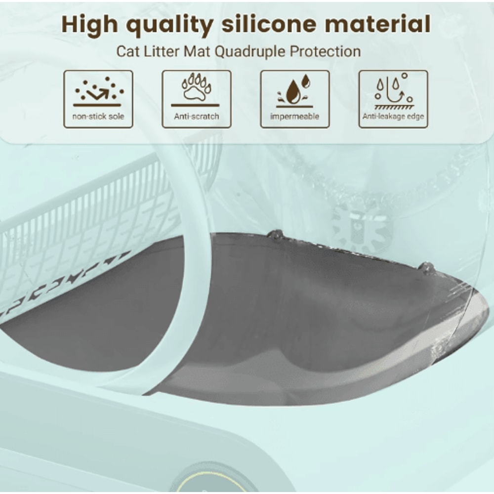 TONEPIE Automatic Cat Litter Box Silicone Pad Protective Replacement Accessory For SelfCleaning Li 2