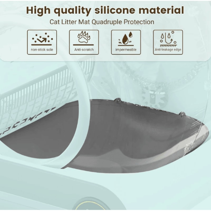 TONEPIE Automatic Cat Litter Box Silicone Pad Protective Replacement Accessory For SelfCleaning Li 2