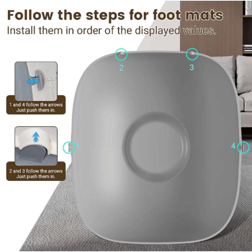 TONEPIE Automatic Cat Litter Box Silicone Pad Protective Replacement Accessory For SelfCleaning Li 4